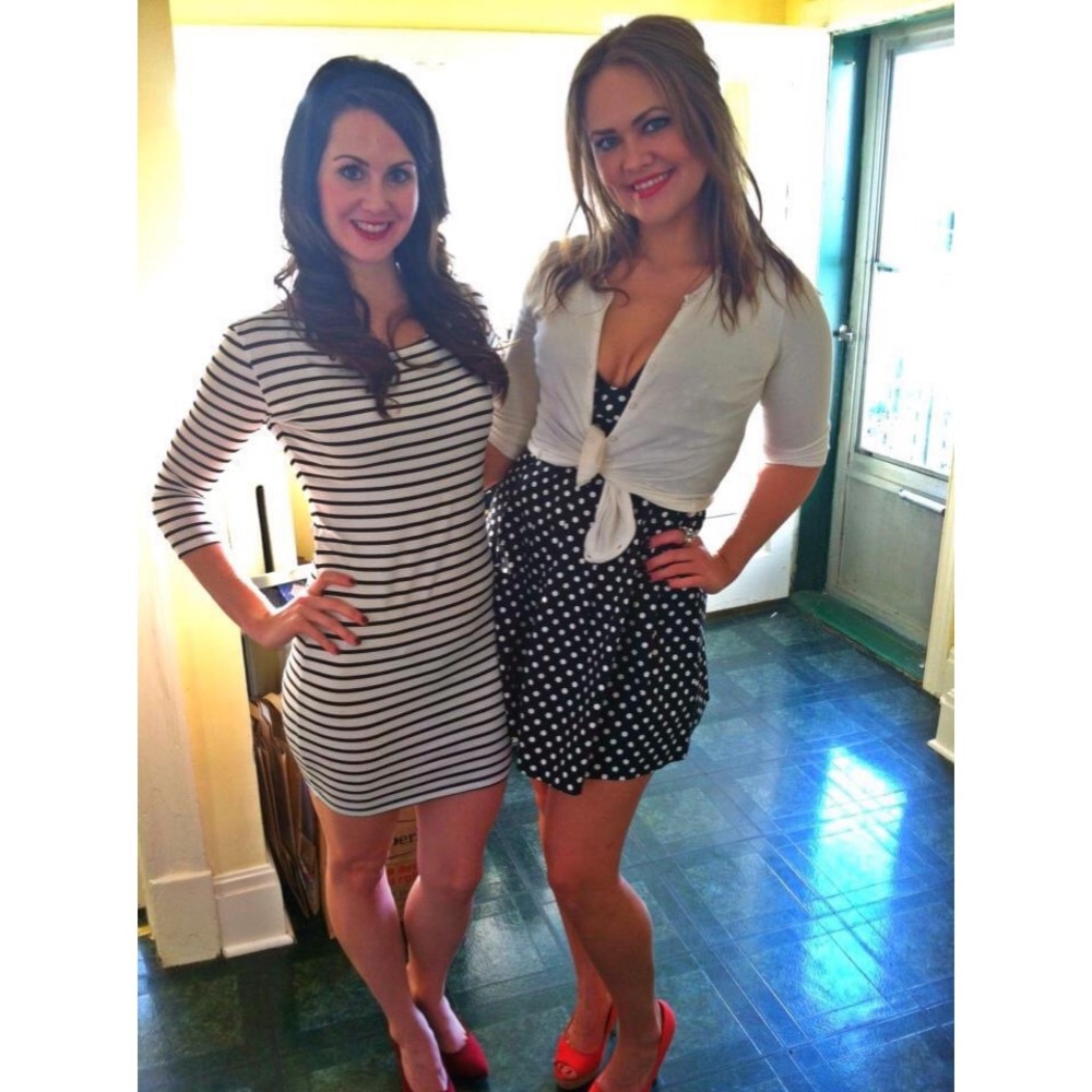 2010 Vintage, “Twee” Polka Dot Strapless Mini Dress Black & White - Picture 14 of 16